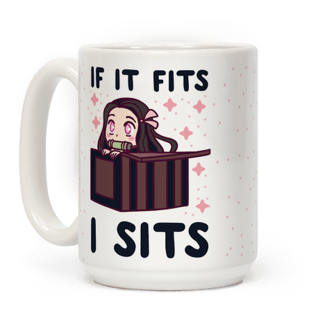 If It Fits, I Sits - Demon Slayer Coffee Mug